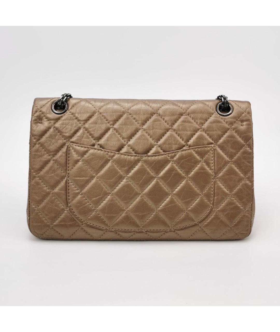 CHANEL Золотая сумка через плечо, фото 3