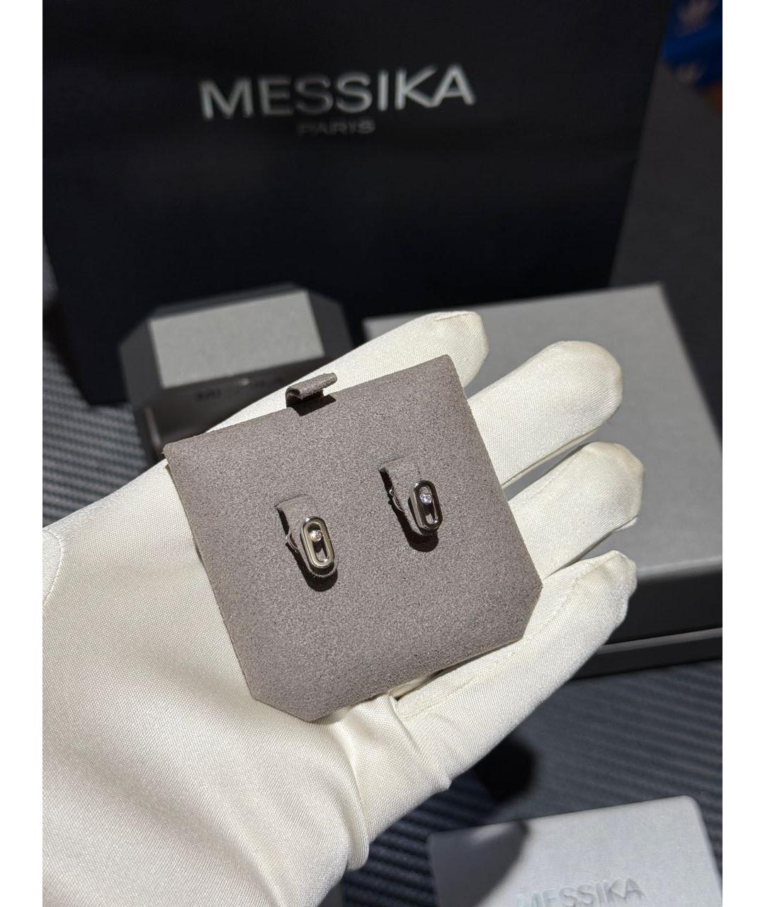MESSIKA Серебряные серьги из белого золота, фото 6