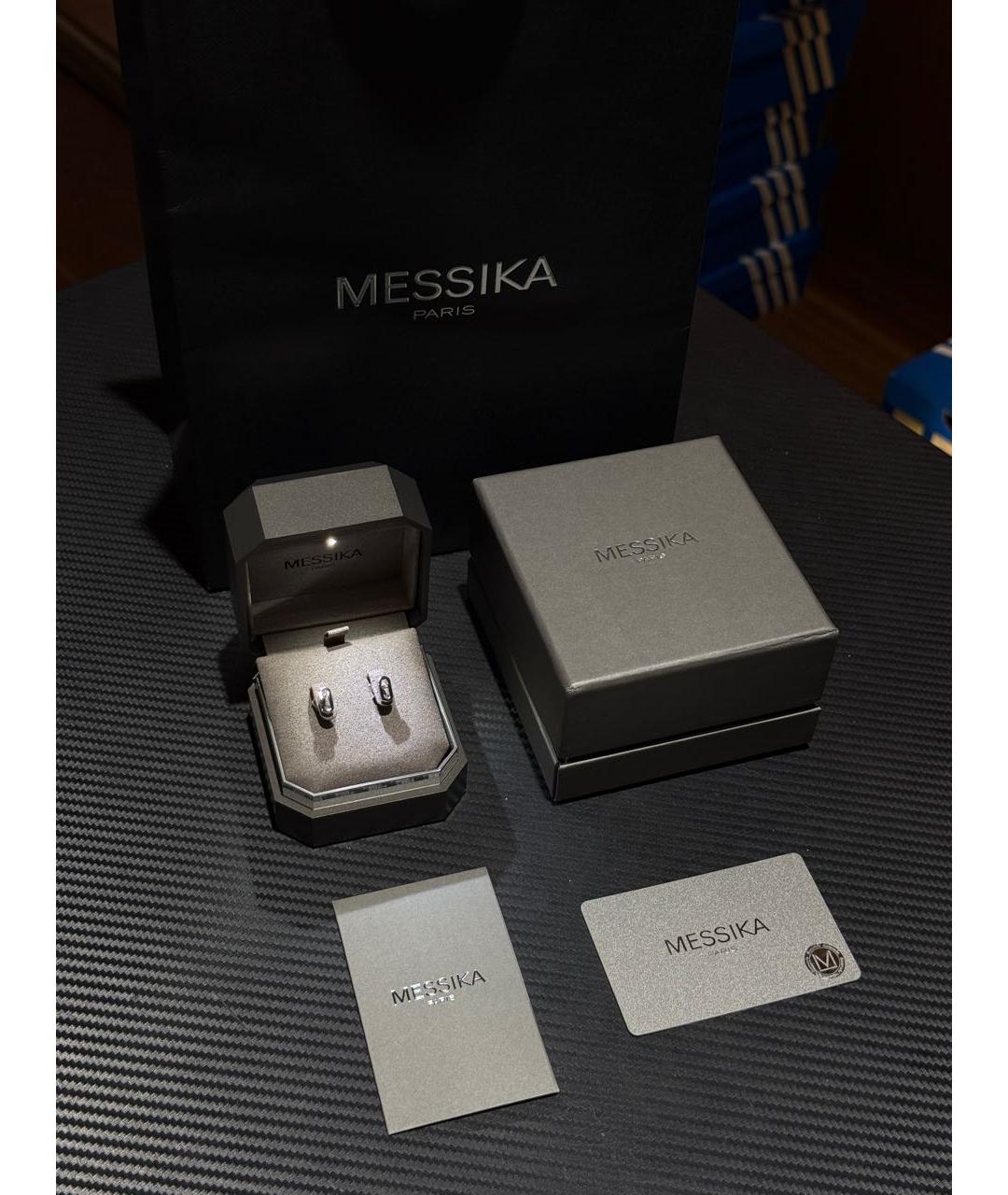 MESSIKA Серебряные серьги из белого золота, фото 3