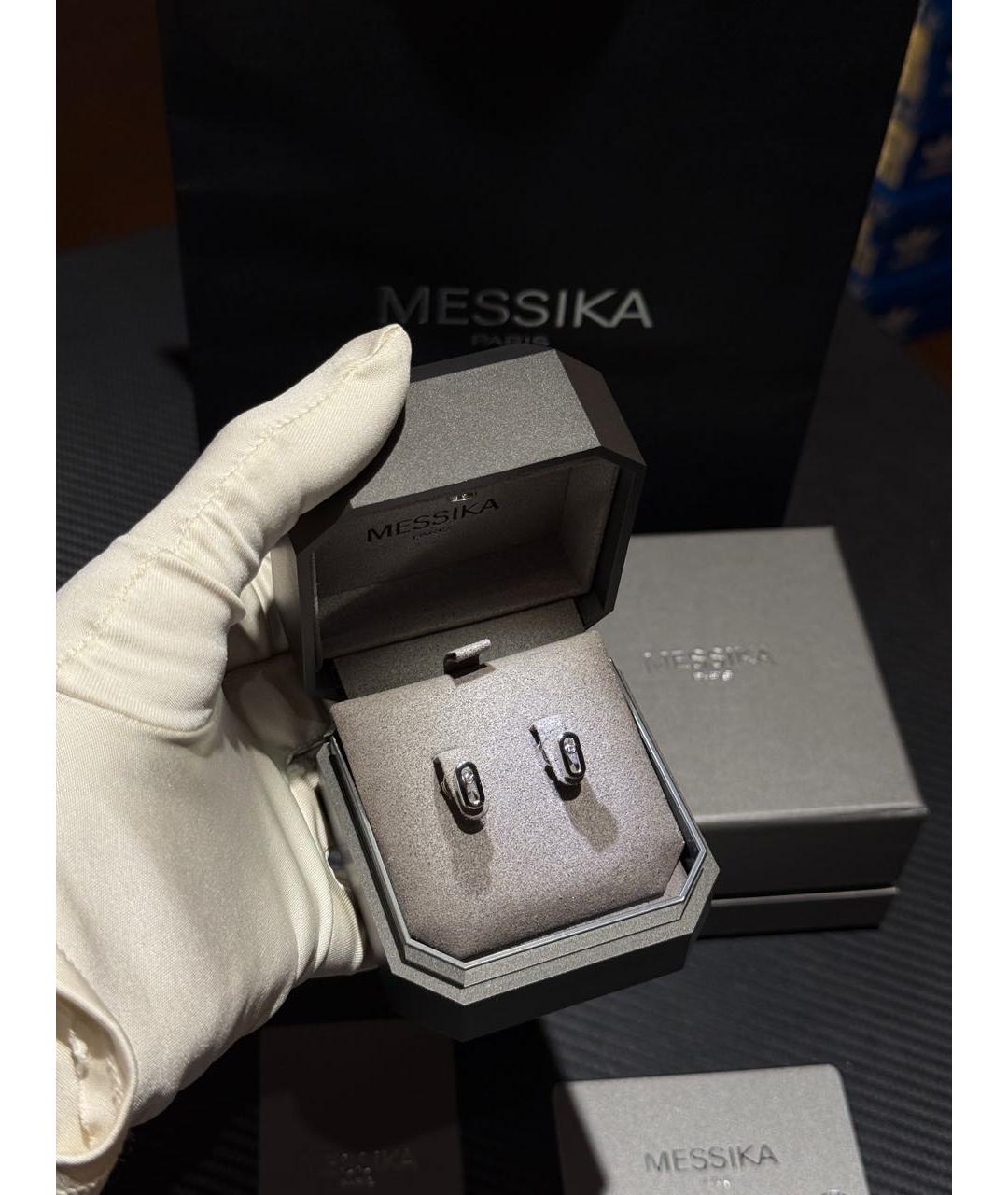 MESSIKA Серебряные серьги из белого золота, фото 5