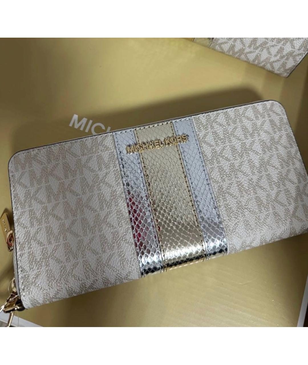 MICHAEL KORS Бежевый кошелек, фото 2