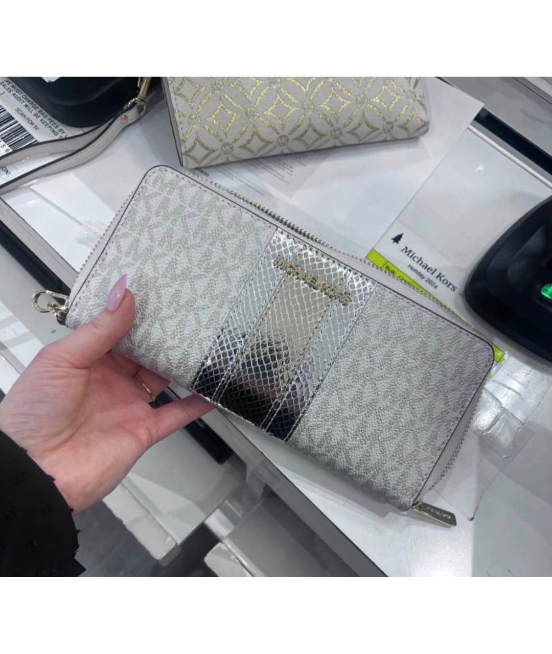 MICHAEL KORS Бежевый кошелек, фото 4