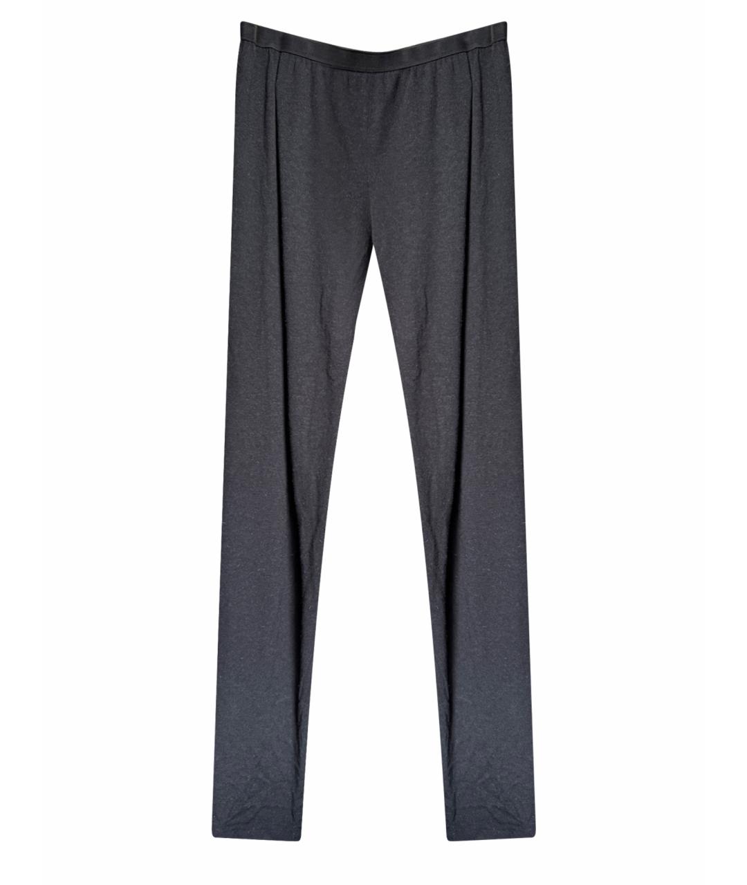 RICK OWENS Черные вискозные леггинсы и велосипедки, фото 1