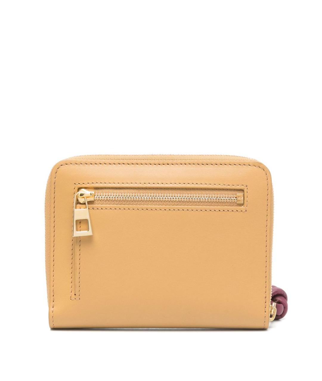LOEWE Бежевый кожаный кошелек, фото 1