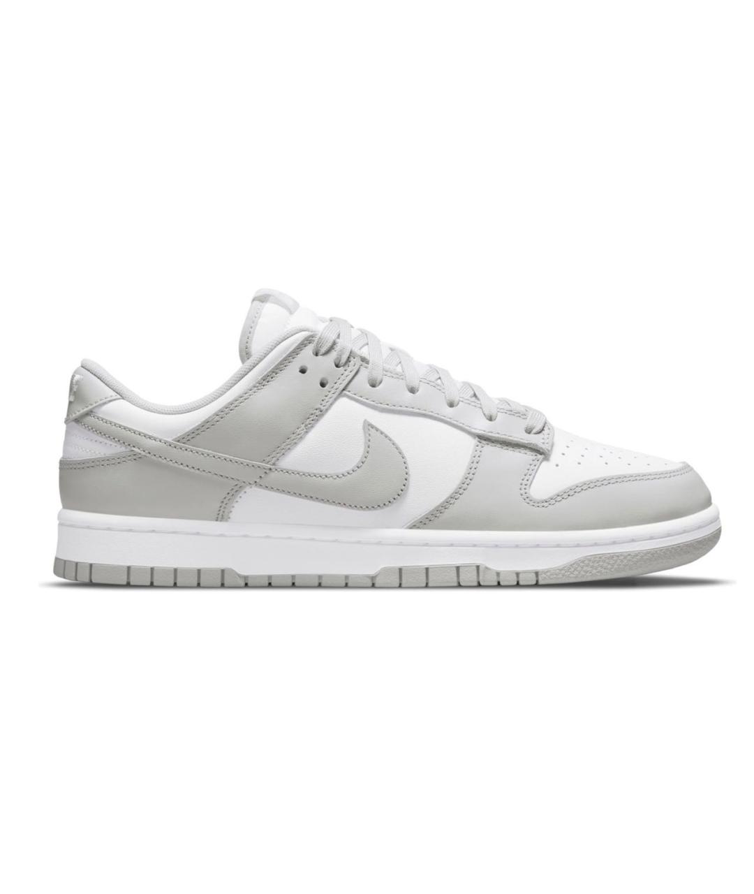 NIKE Серые кожаные низкие кроссовки / кеды, фото 9
