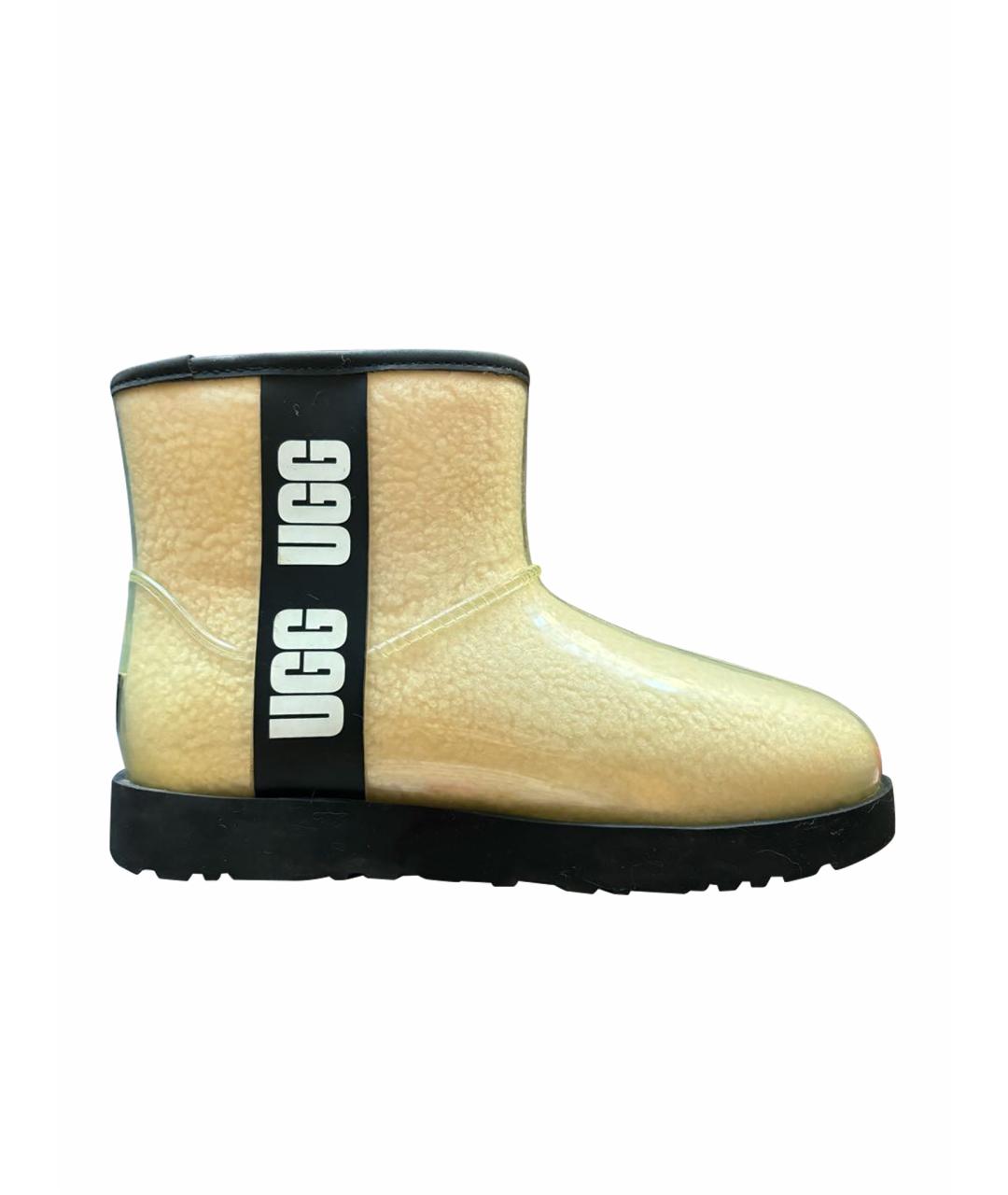 UGG AUSTRALIA Бежевые резиновые ботинки, фото 1