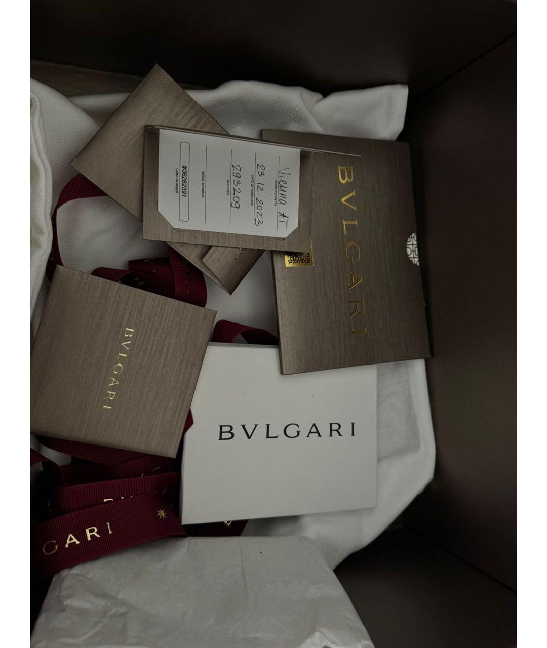 BVLGARI Черная кожаная сумка тоут, фото 7