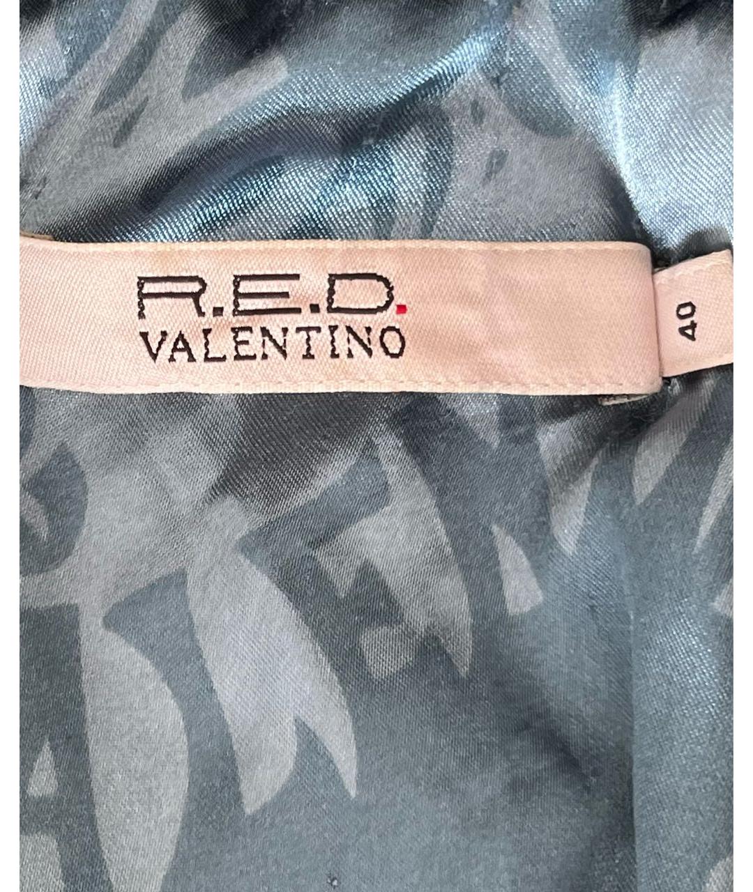 RED VALENTINO Черная полиэстеровая куртка, фото 3