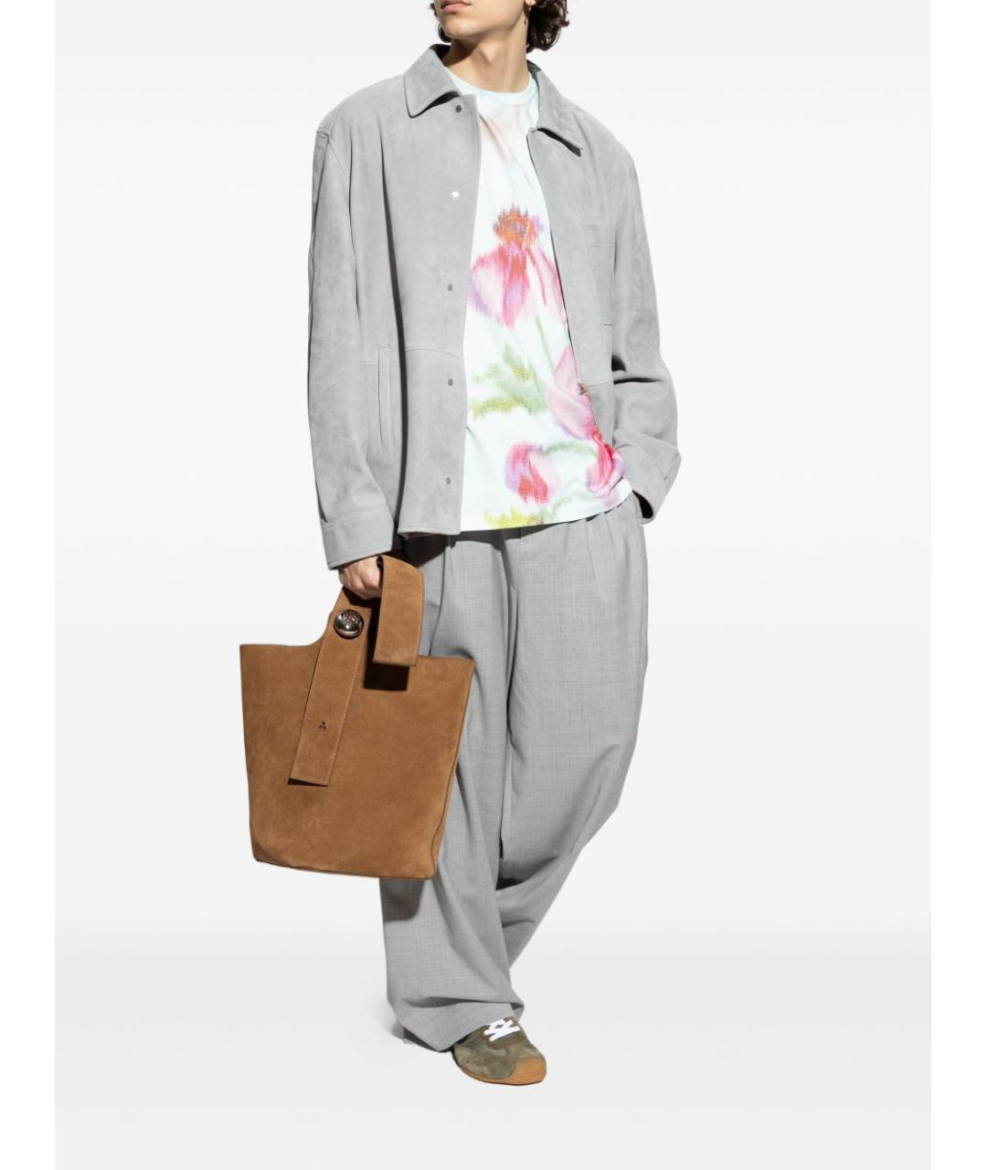 LOEWE Хаки низкие кроссовки / кеды, фото 4