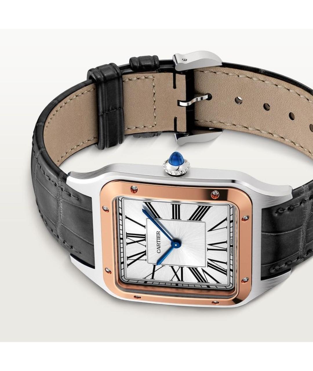 CARTIER Белые часы из розового золота, фото 3
