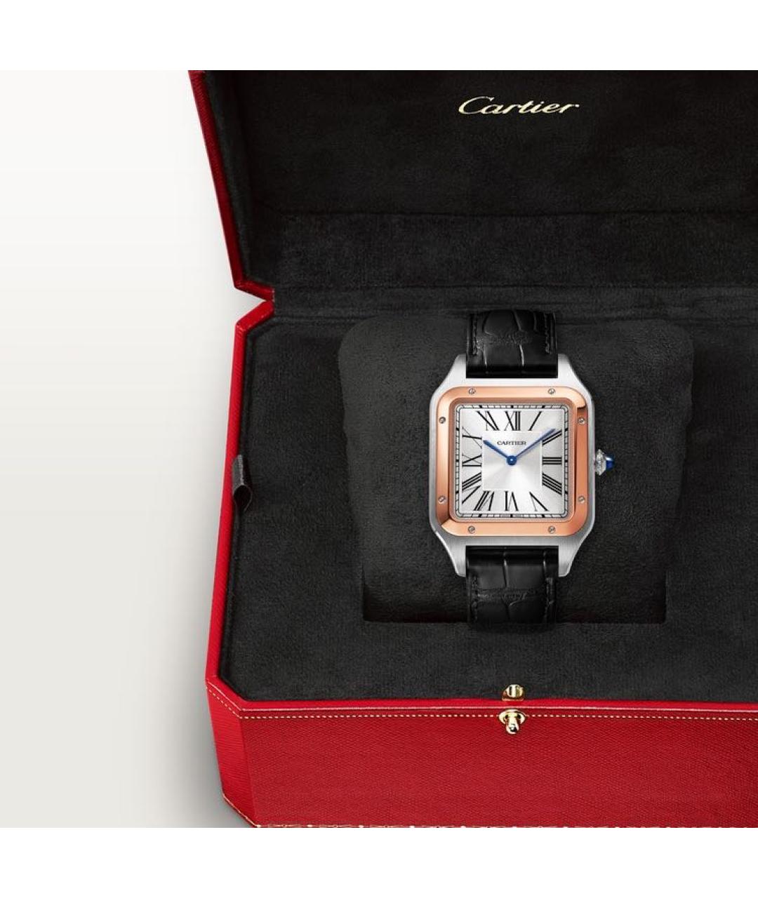 CARTIER Белые часы из розового золота, фото 7