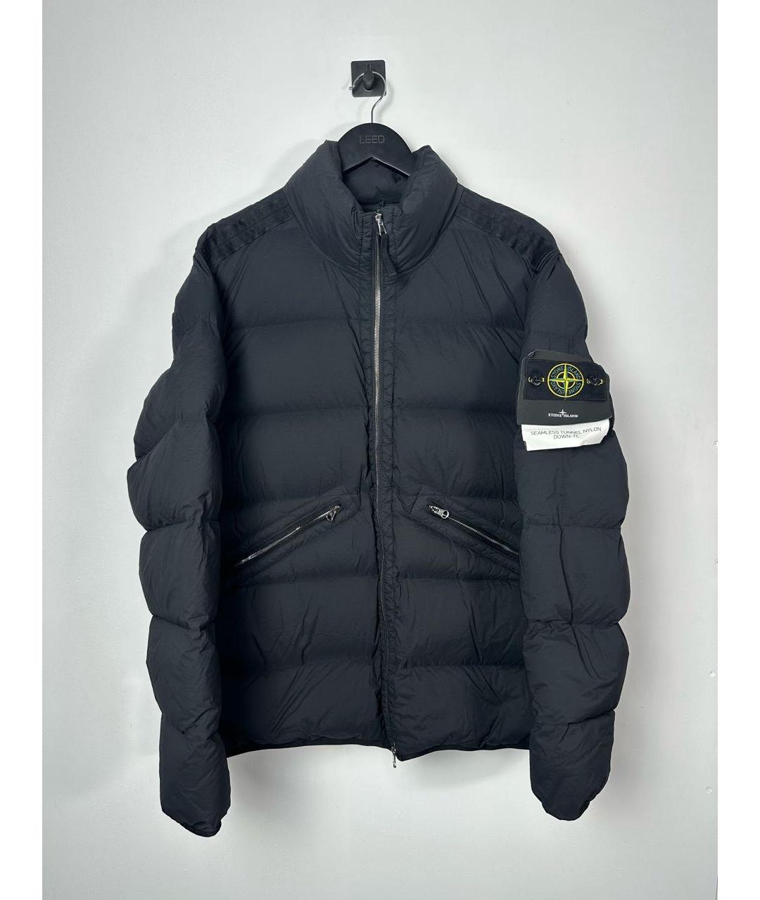 STONE ISLAND Черный пуховик, фото 6