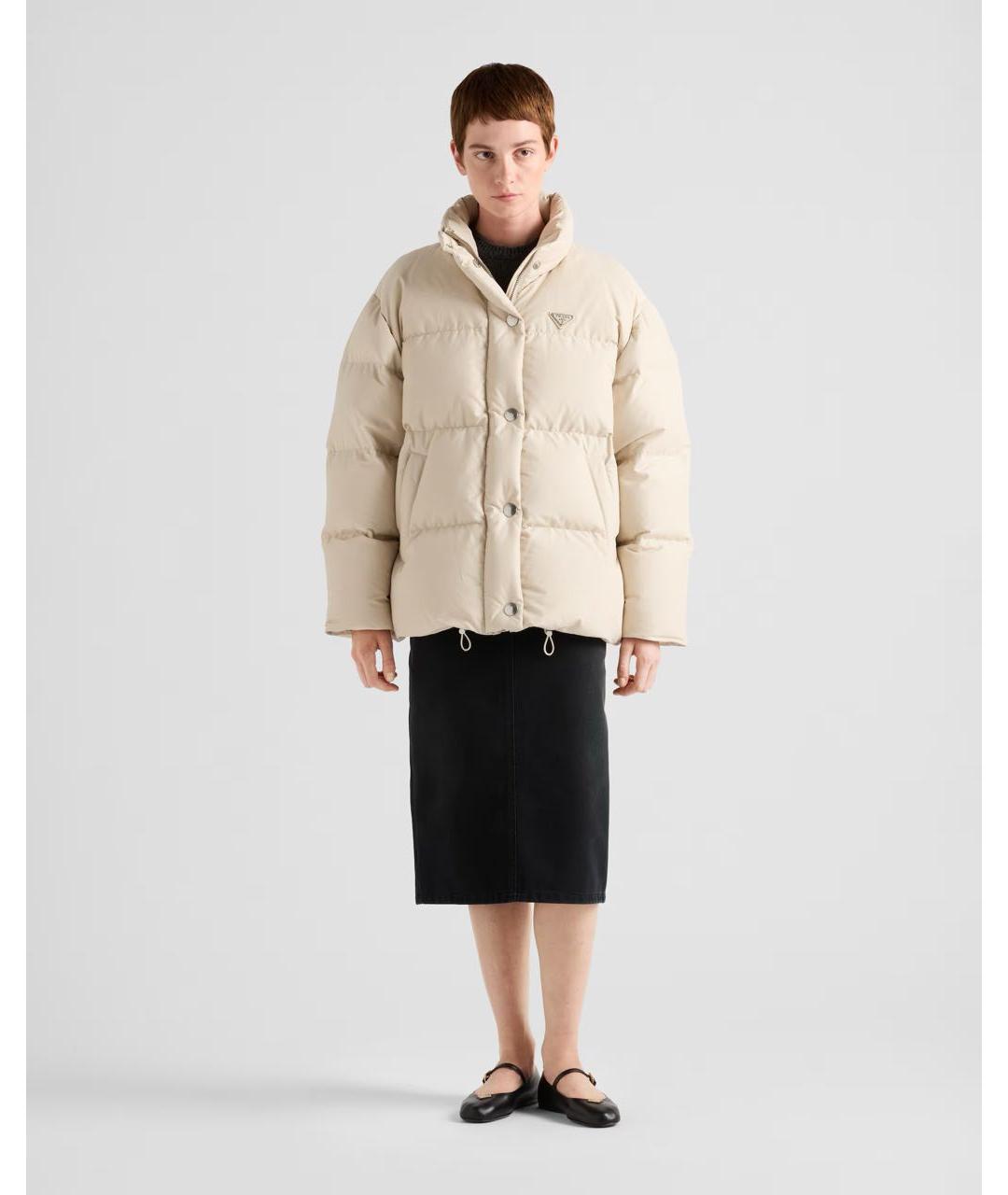 PRADA Бежевый пуховик, фото 2