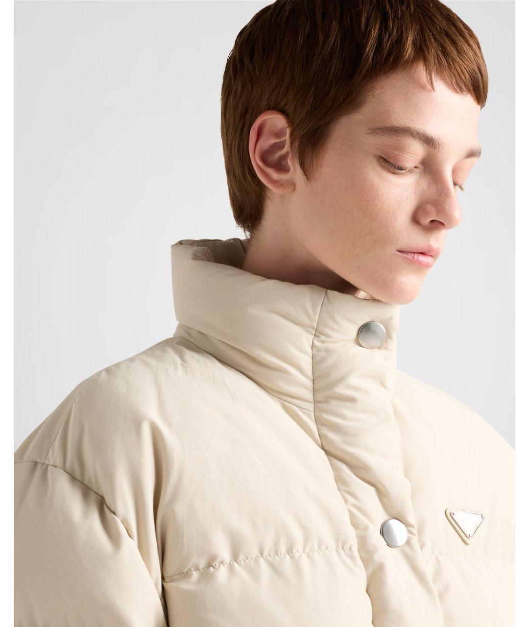 PRADA Бежевый пуховик, фото 4