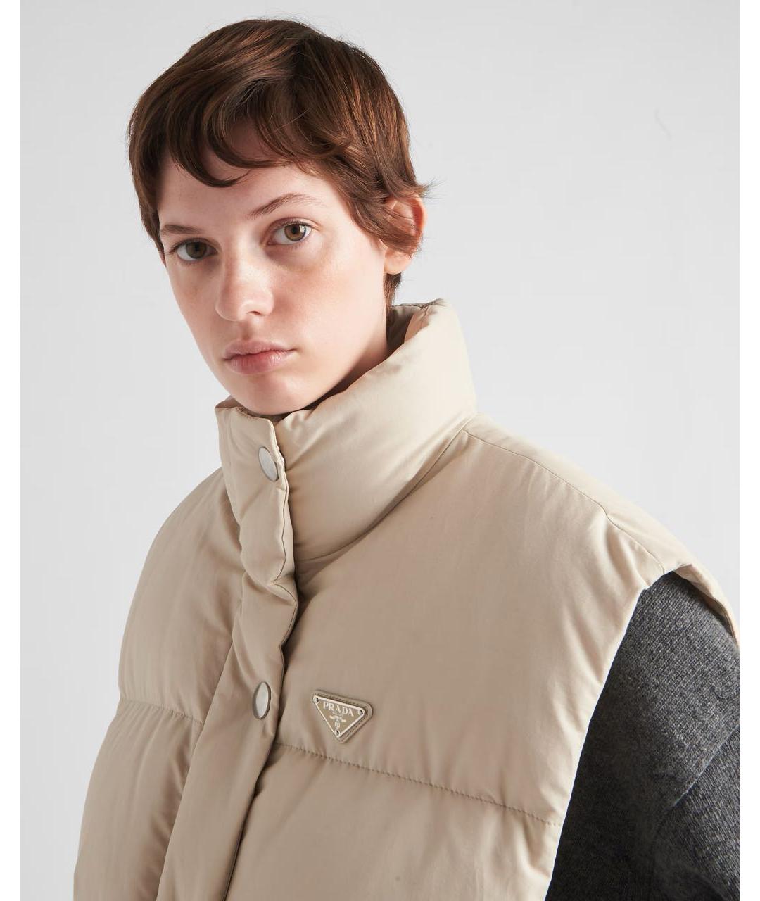 PRADA Бежевый жилет, фото 4