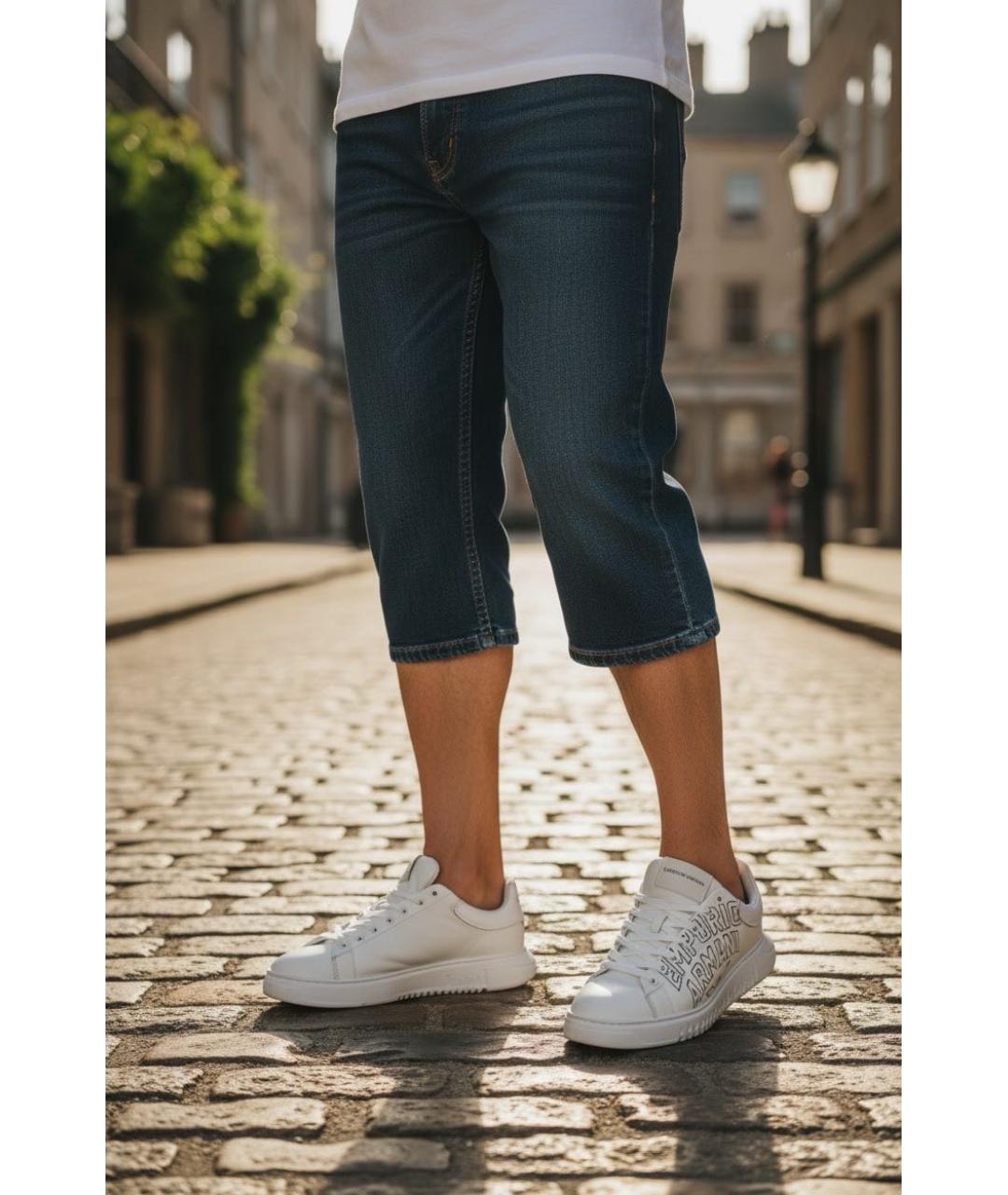 EMPORIO ARMANI Белые кожаные слипоны, фото 6