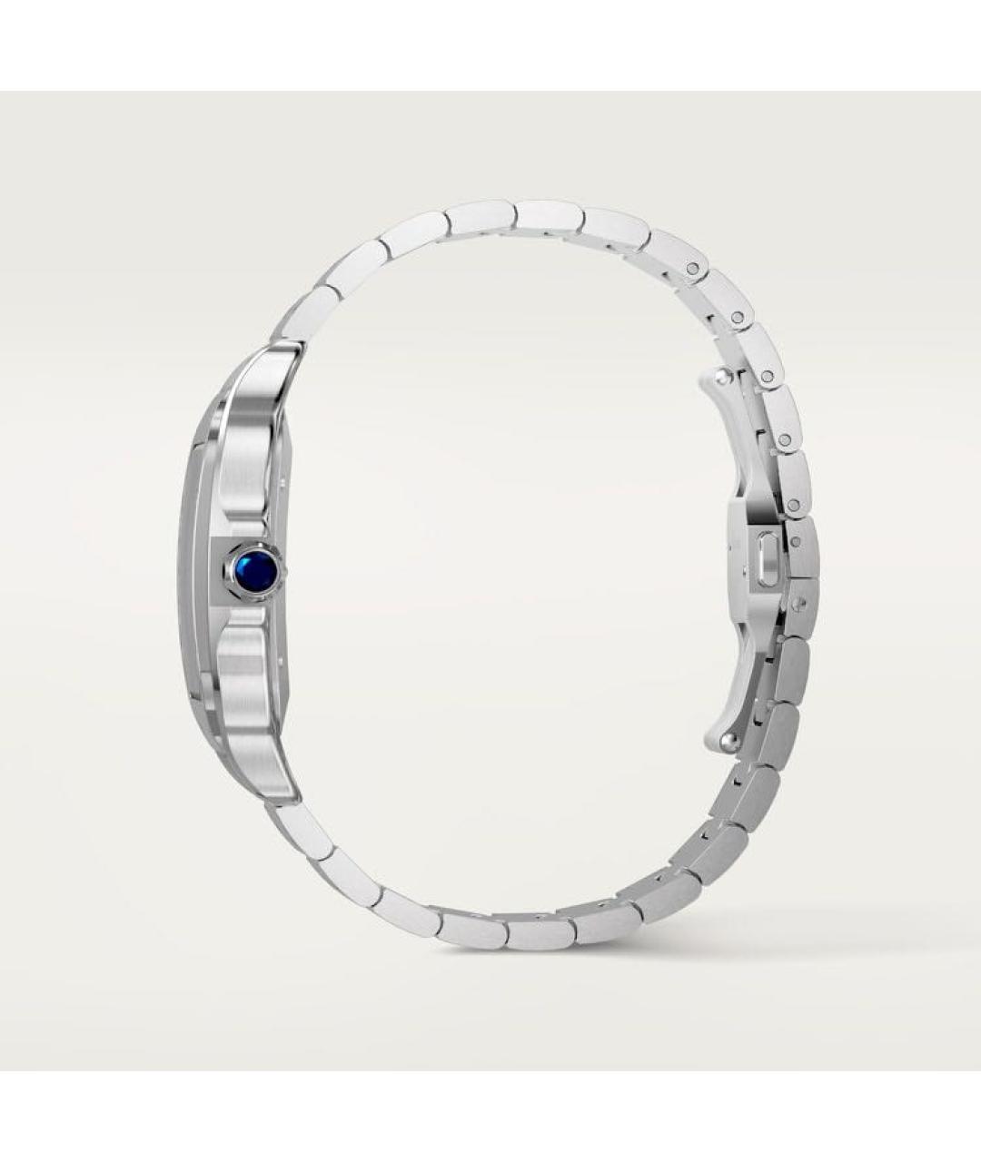 CARTIER Антрацитовые металлические часы, фото 7