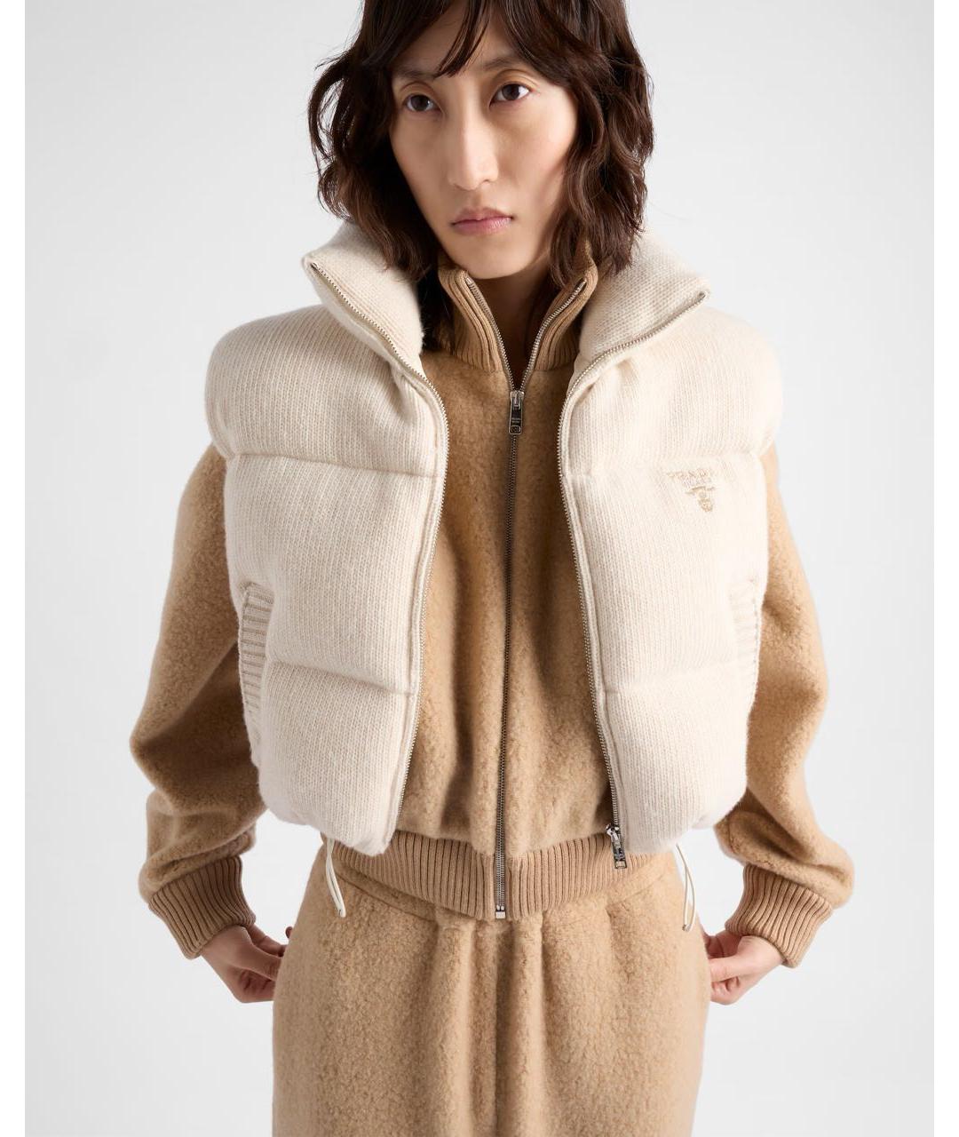 PRADA Бежевый жилет, фото 4