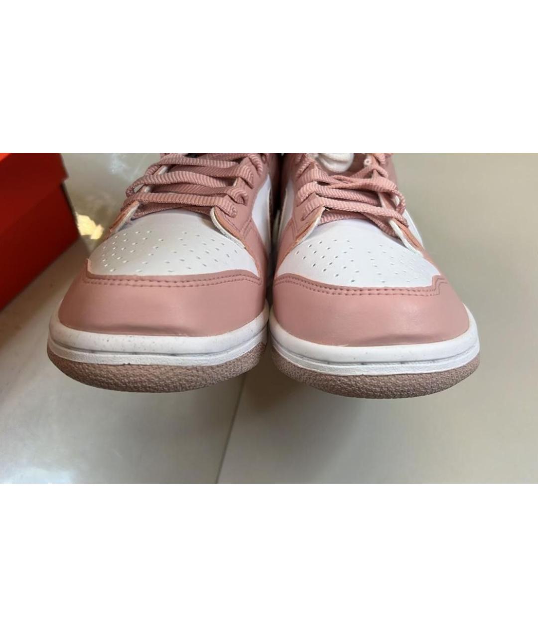 NIKE Розовые кожаные кеды, фото 2