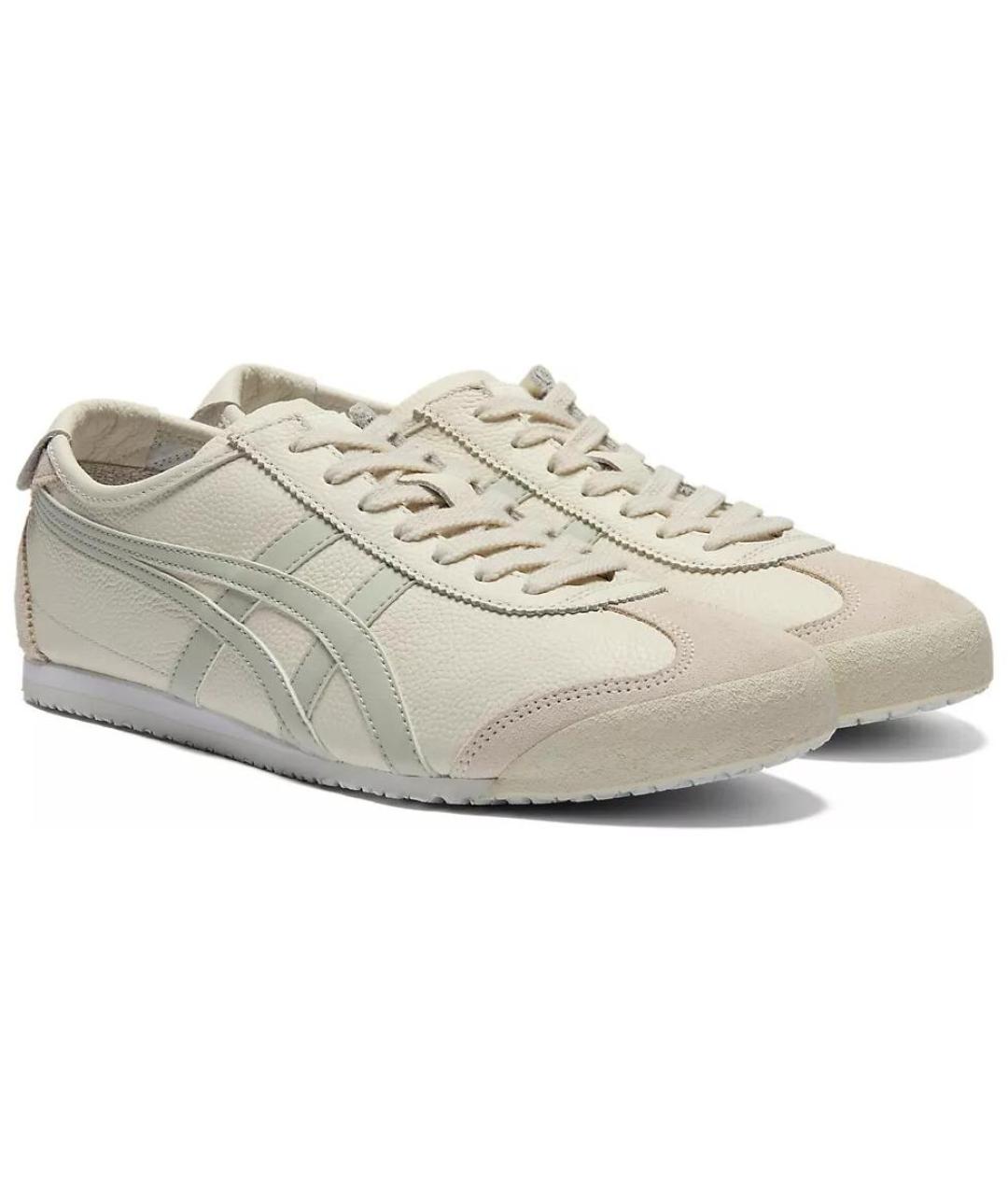ONITSUKA TIGER Бежевые кожаные кроссовки, фото 3