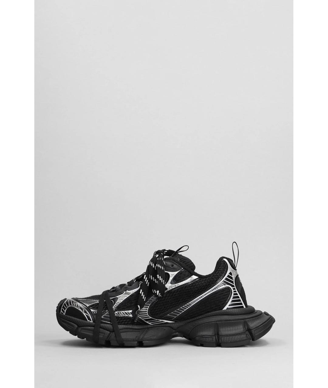 BALENCIAGA Черные низкие кроссовки / кеды, фото 2