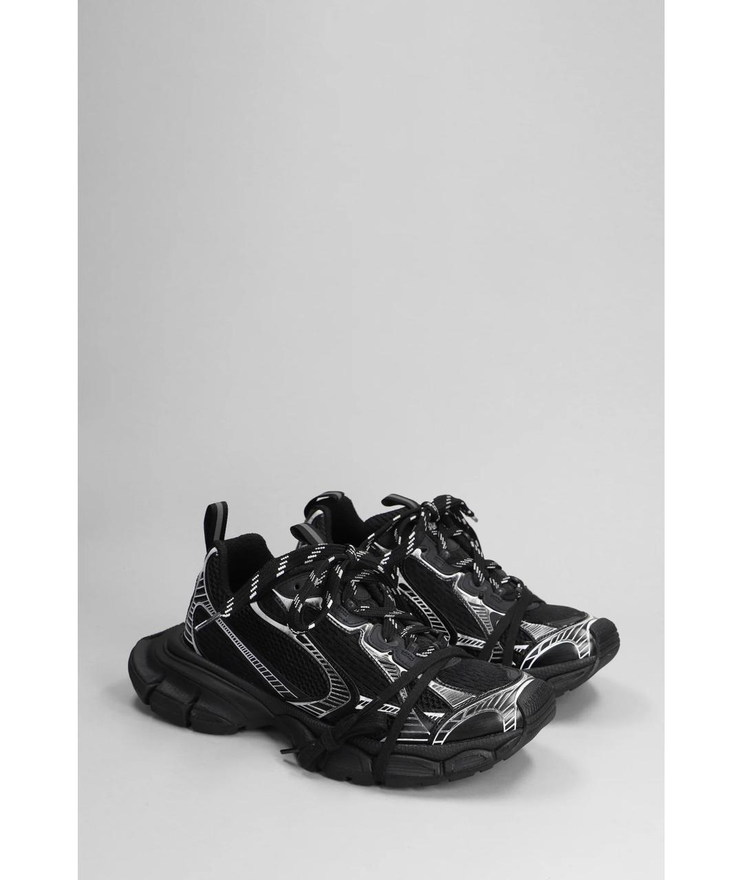 BALENCIAGA Черные низкие кроссовки / кеды, фото 3