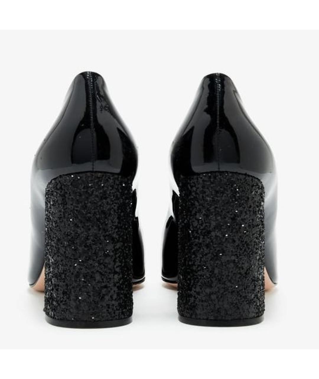 MIU MIU Черные туфли из лакированной кожи, фото 4