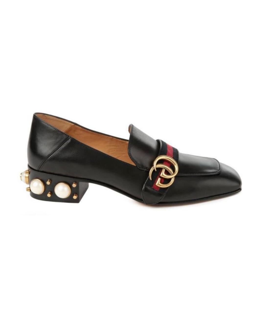 GUCCI Черные кожаные туфли, фото 9