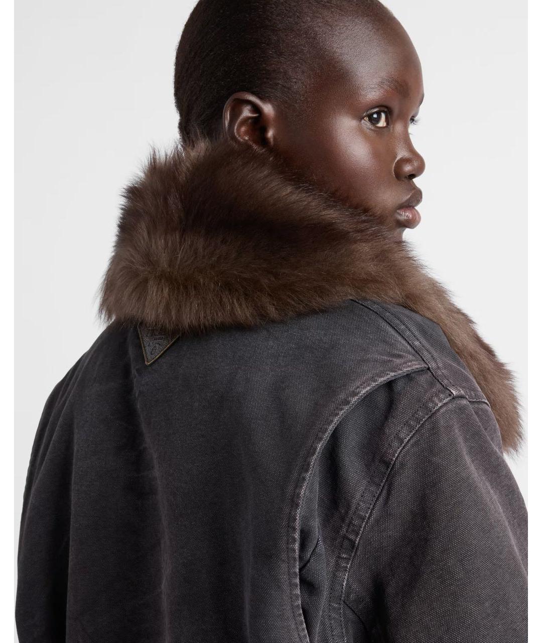 PRADA Черная куртка, фото 4