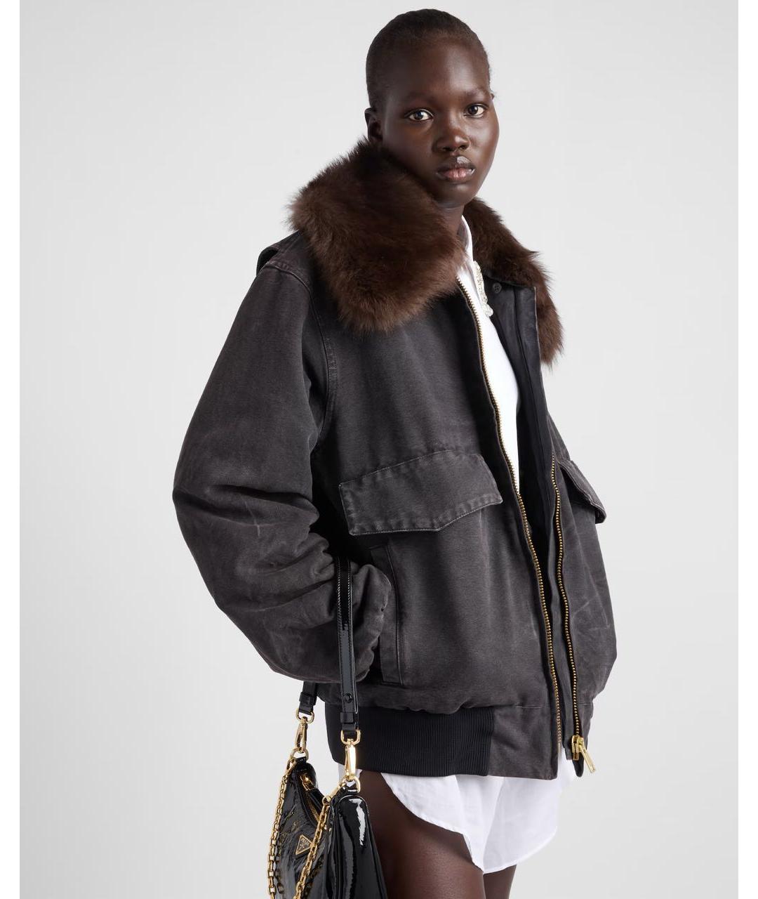 PRADA Черная куртка, фото 6