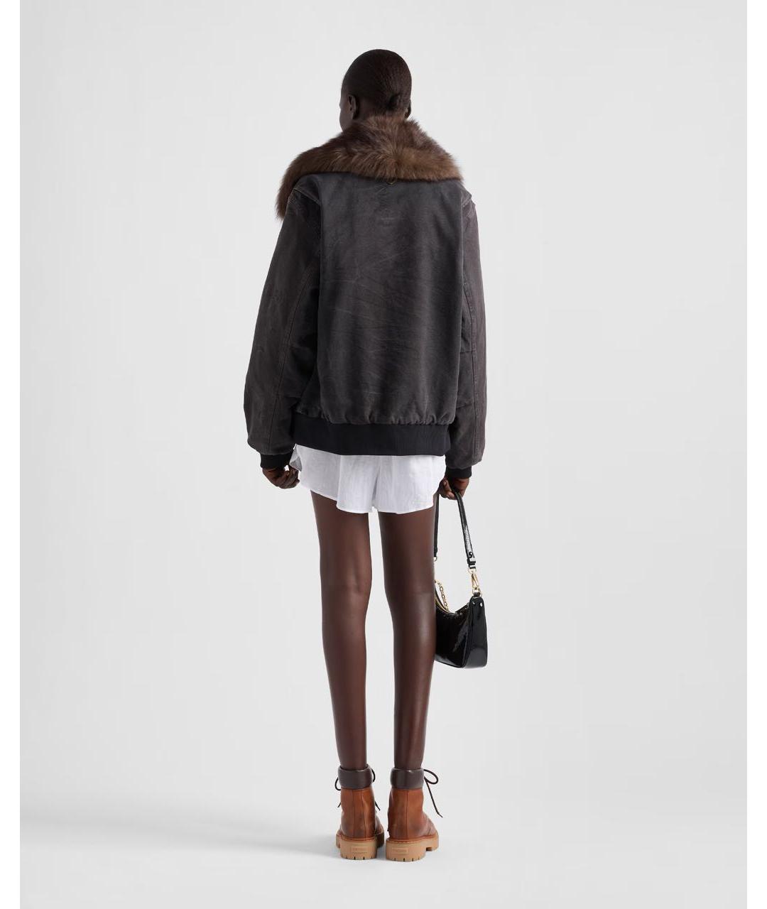 PRADA Черная куртка, фото 5