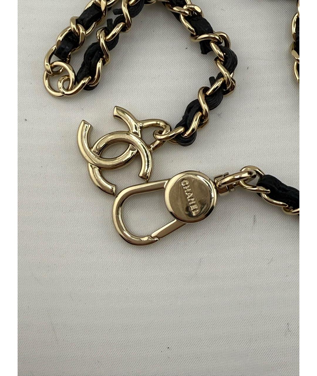 CHANEL Черная кожаная поясная сумка, фото 8