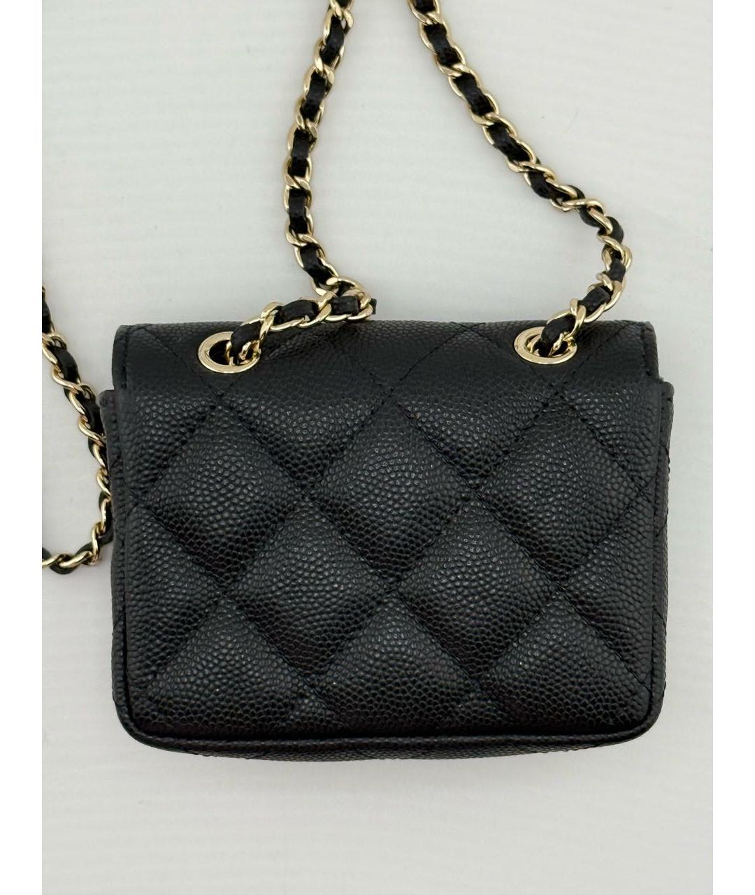 CHANEL Черная кожаная поясная сумка, фото 2