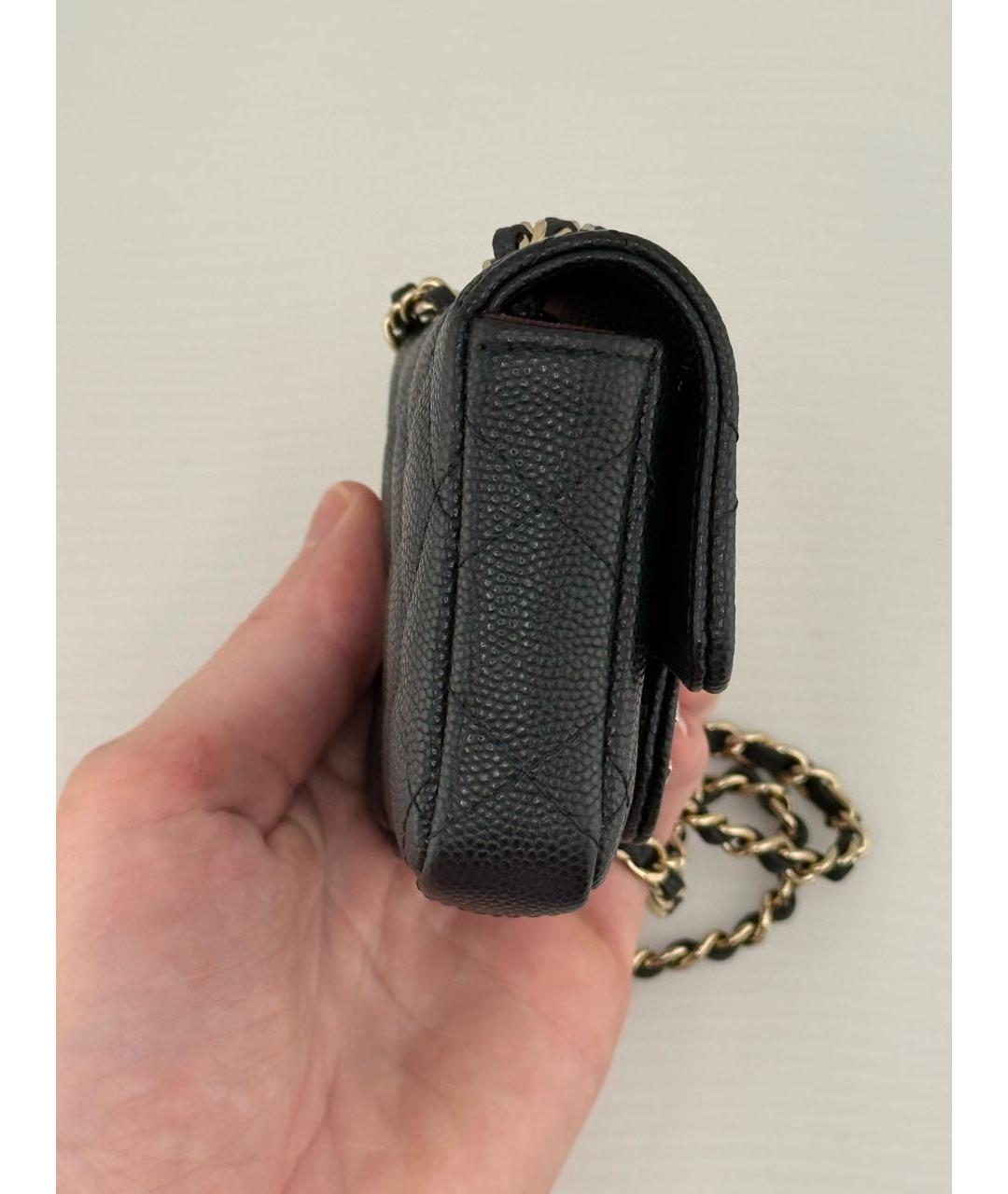 CHANEL Черная кожаная поясная сумка, фото 5