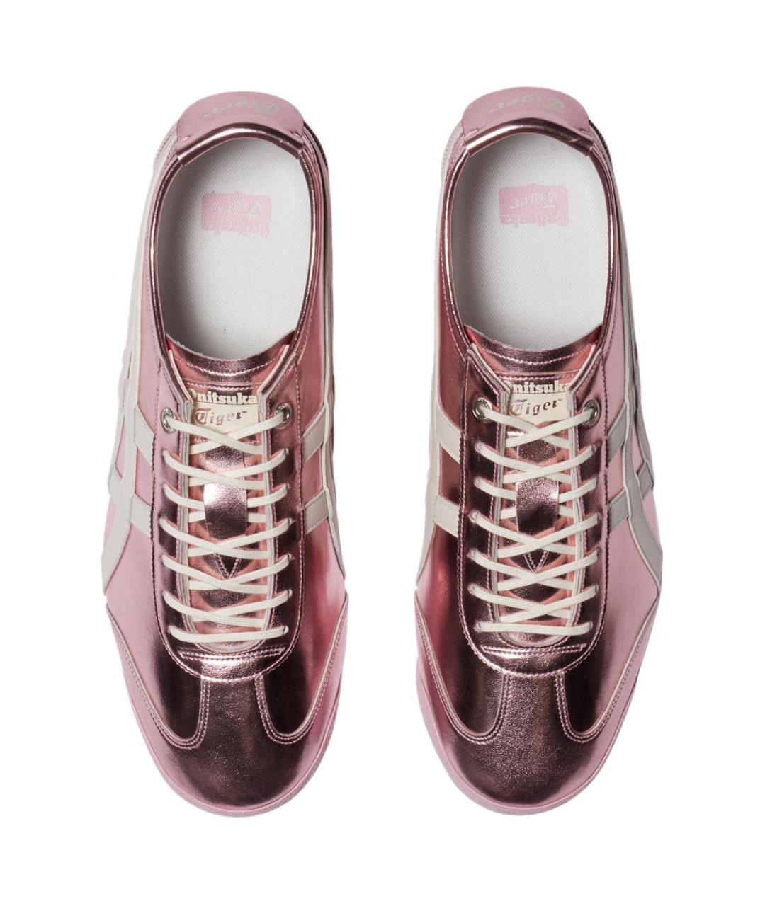 ONITSUKA TIGER Розовые кожаные кроссовки, фото 5