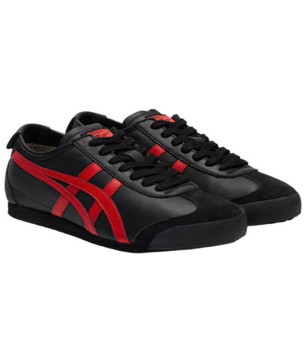 ONITSUKA TIGER Черные кожаные кроссовки, фото 3