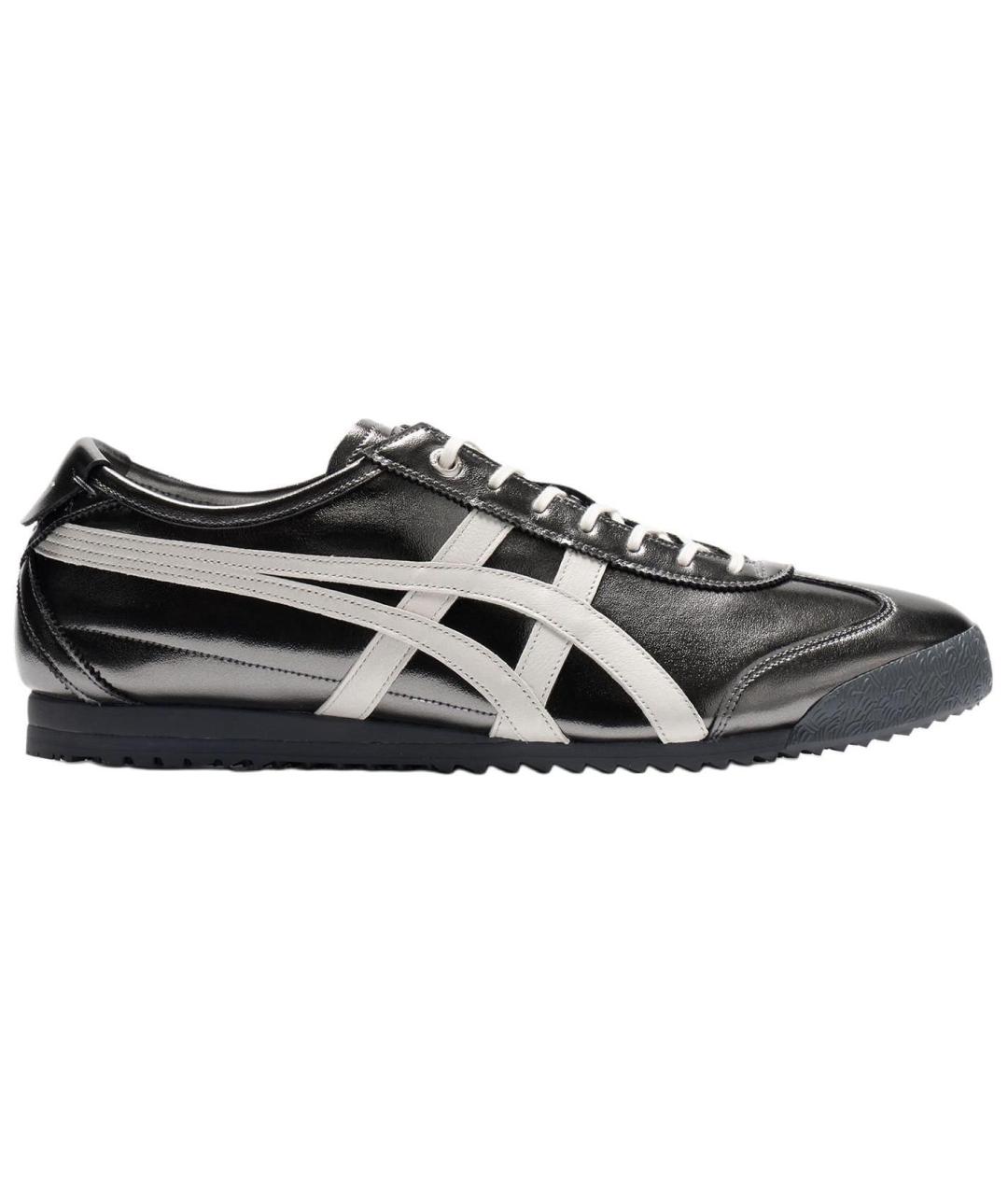 ONITSUKA TIGER Серые кожаные кроссовки, фото 1