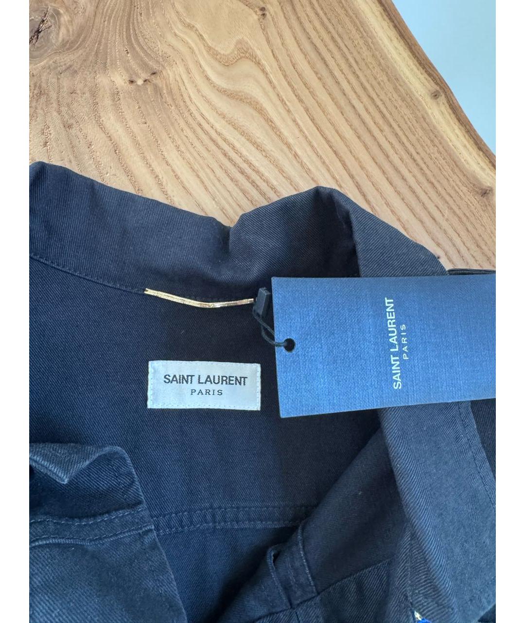 SAINT LAURENT Черная хлопковая парка, фото 6