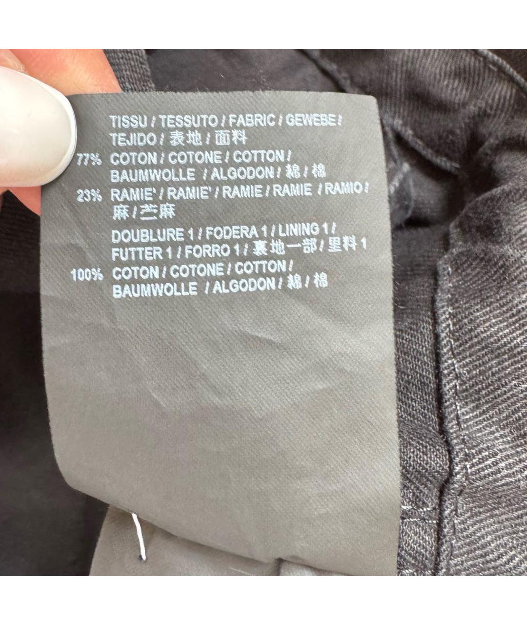 SAINT LAURENT Черная хлопковая парка, фото 3