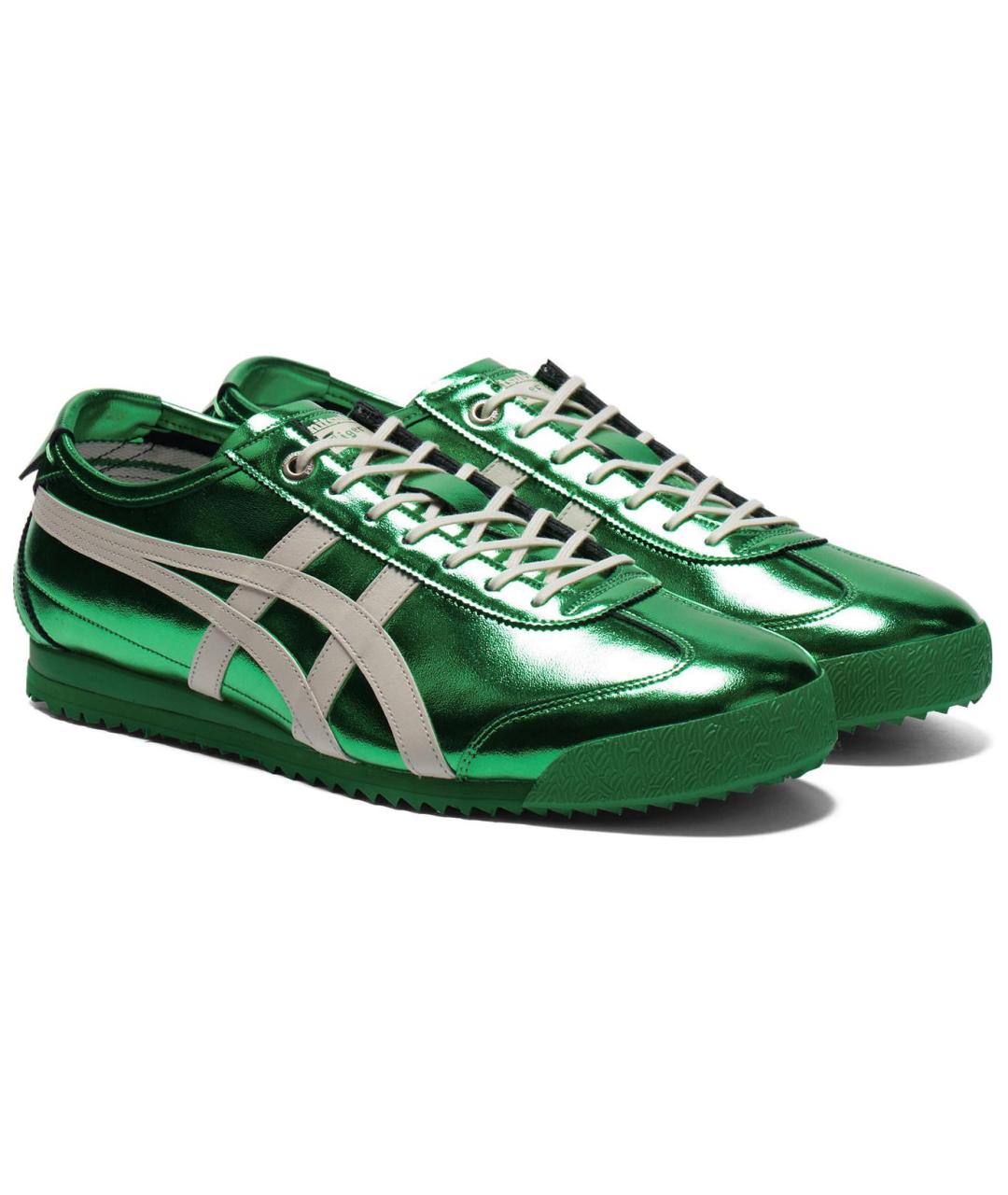 ONITSUKA TIGER Зеленые кожаные кроссовки, фото 3