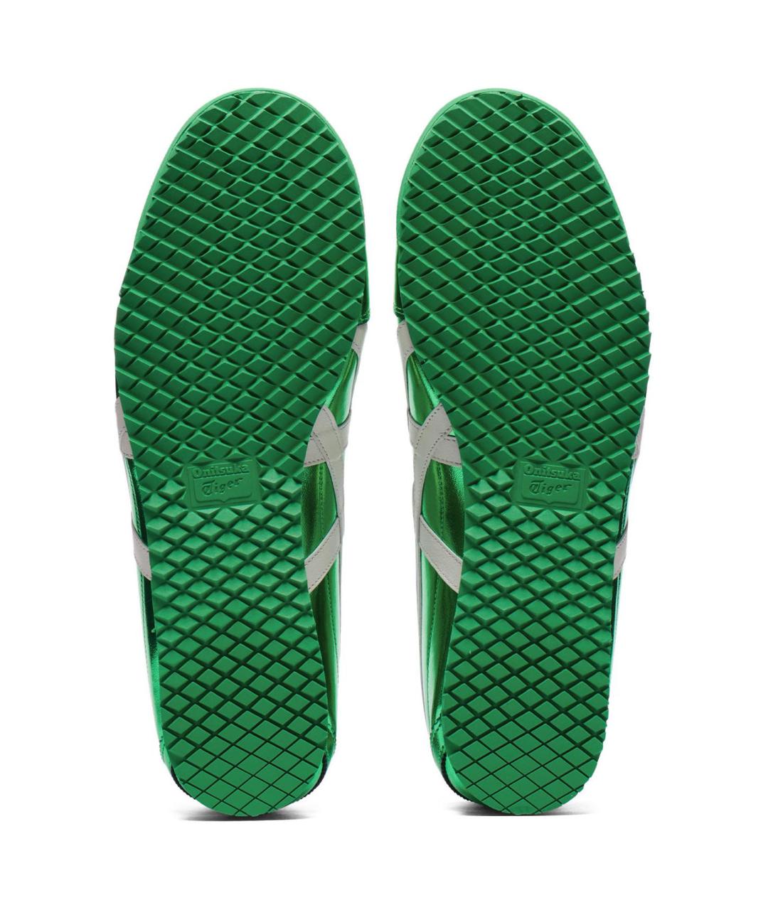 ONITSUKA TIGER Зеленые кожаные кроссовки, фото 5