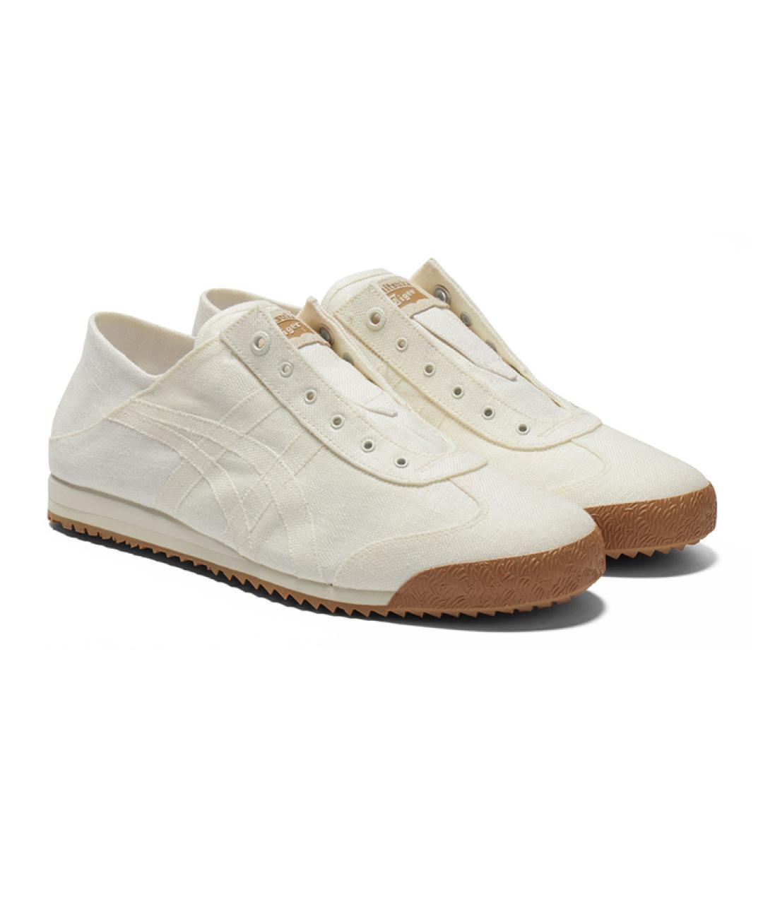 ONITSUKA TIGER Бежевые текстильные кроссовки, фото 2