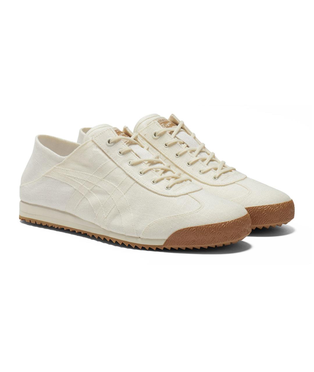 ONITSUKA TIGER Бежевые текстильные кроссовки, фото 3