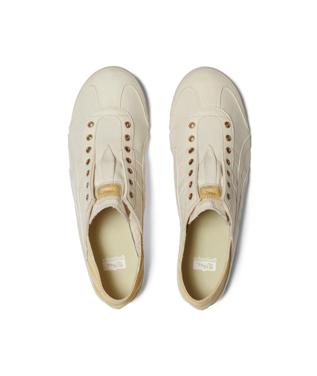 ONITSUKA TIGER Бежевые текстильные кроссовки, фото 5