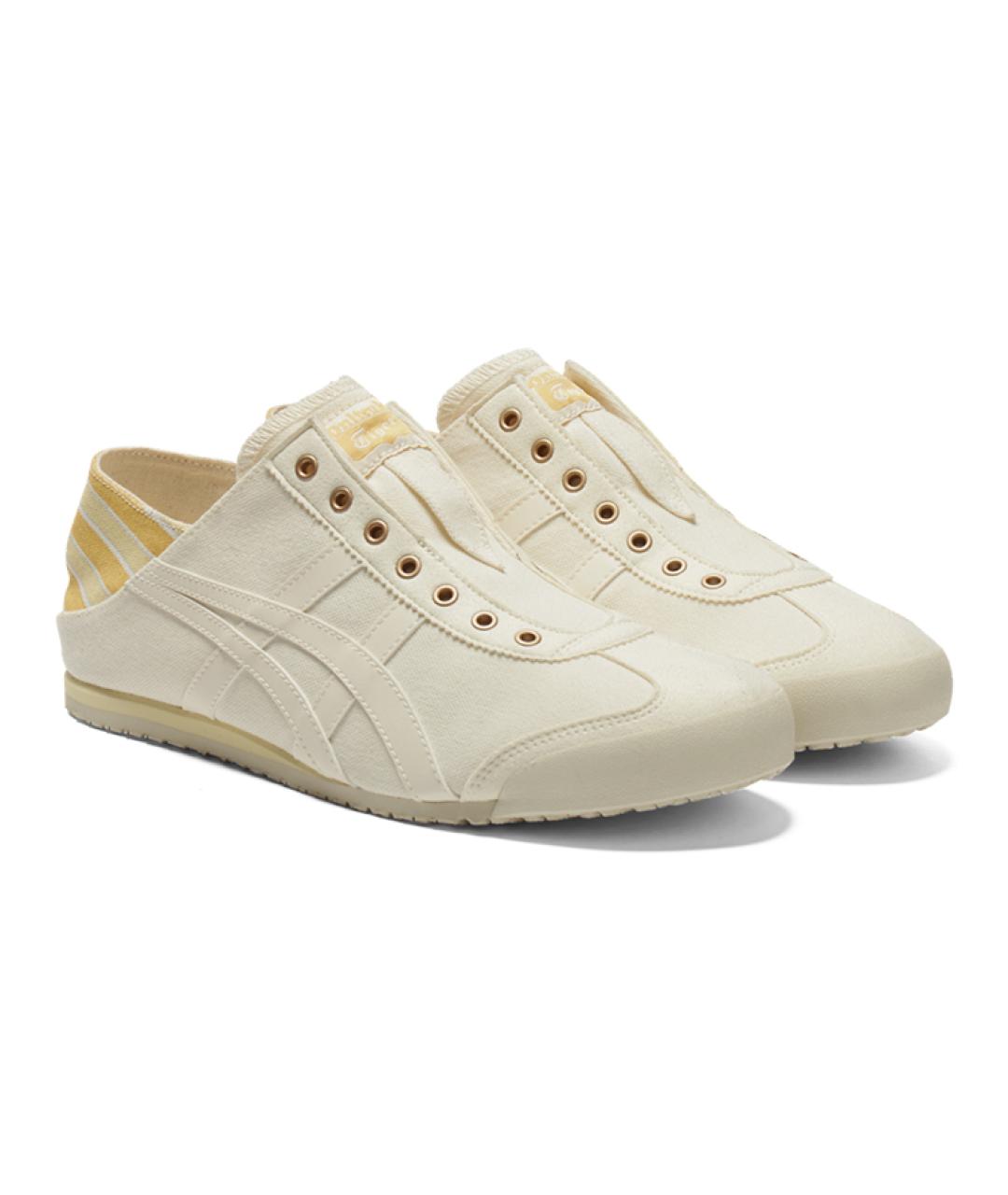 ONITSUKA TIGER Бежевые текстильные кроссовки, фото 3