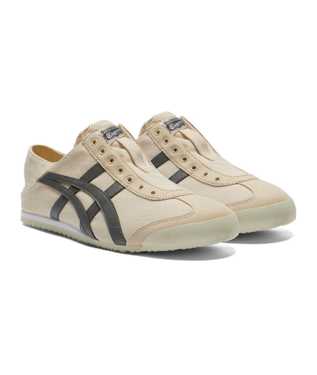 ONITSUKA TIGER Бежевые текстильные кроссовки, фото 3