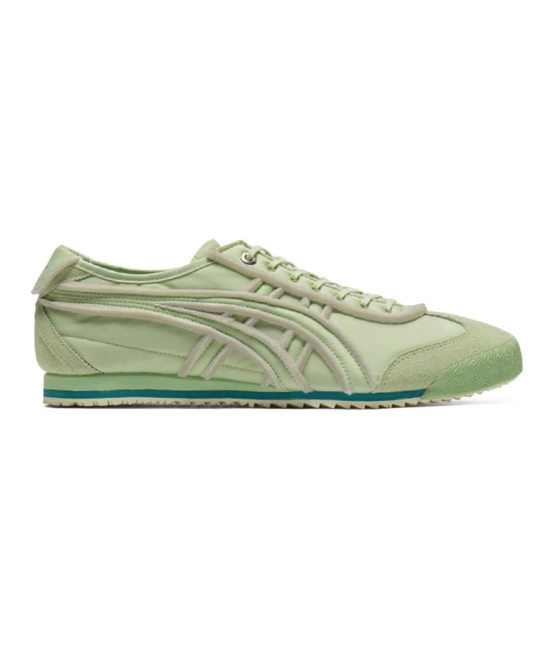 ONITSUKA TIGER Зеленые текстильные кроссовки, фото 1
