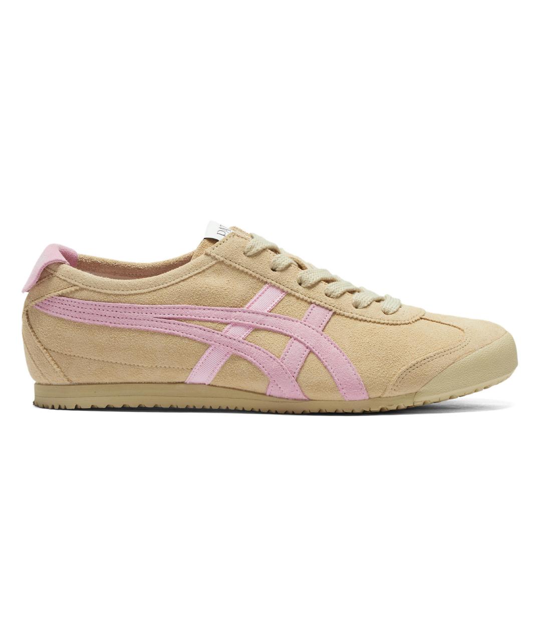 ONITSUKA TIGER Бежевые замшевые кроссовки, фото 1