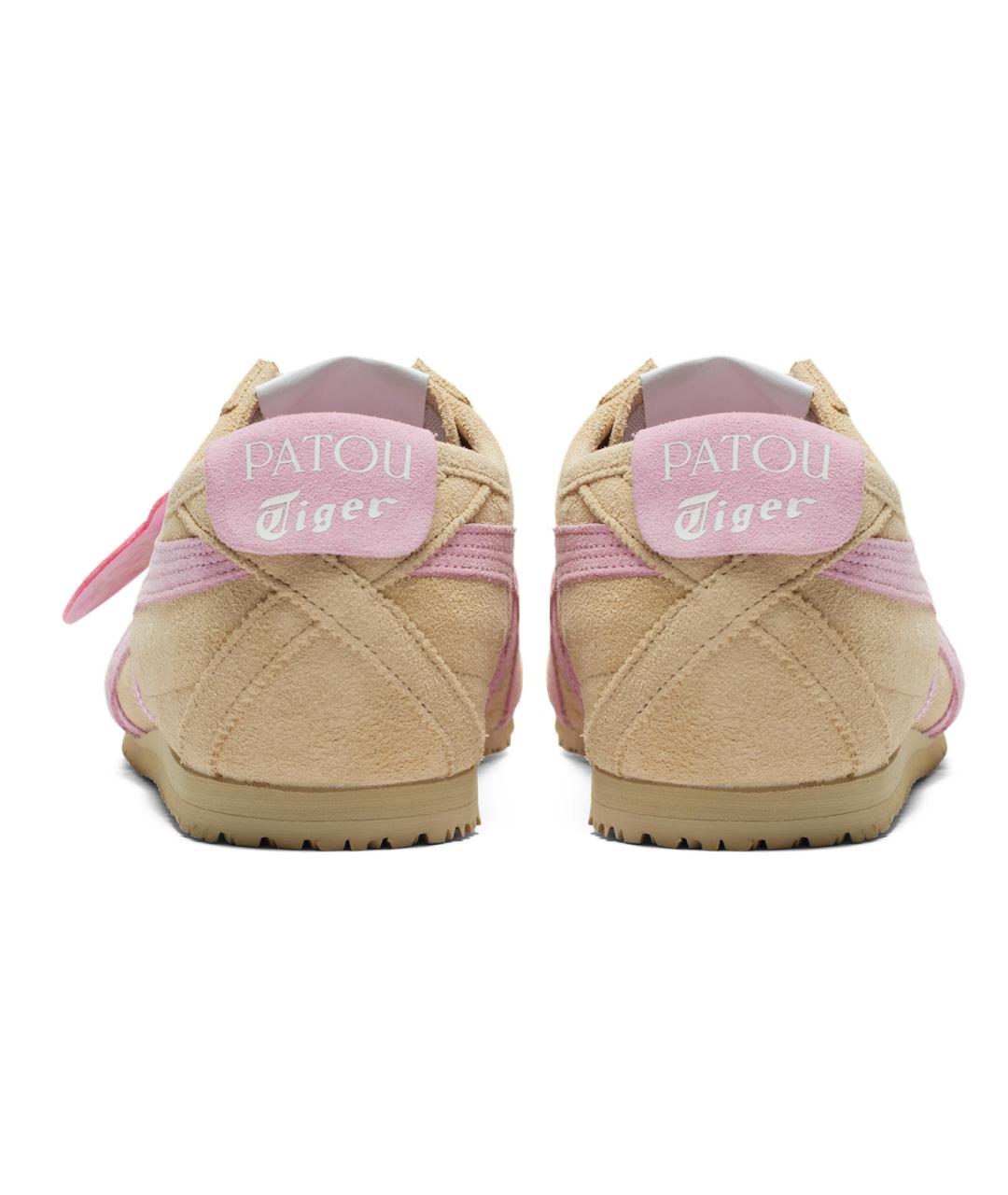 ONITSUKA TIGER Бежевые замшевые кроссовки, фото 5