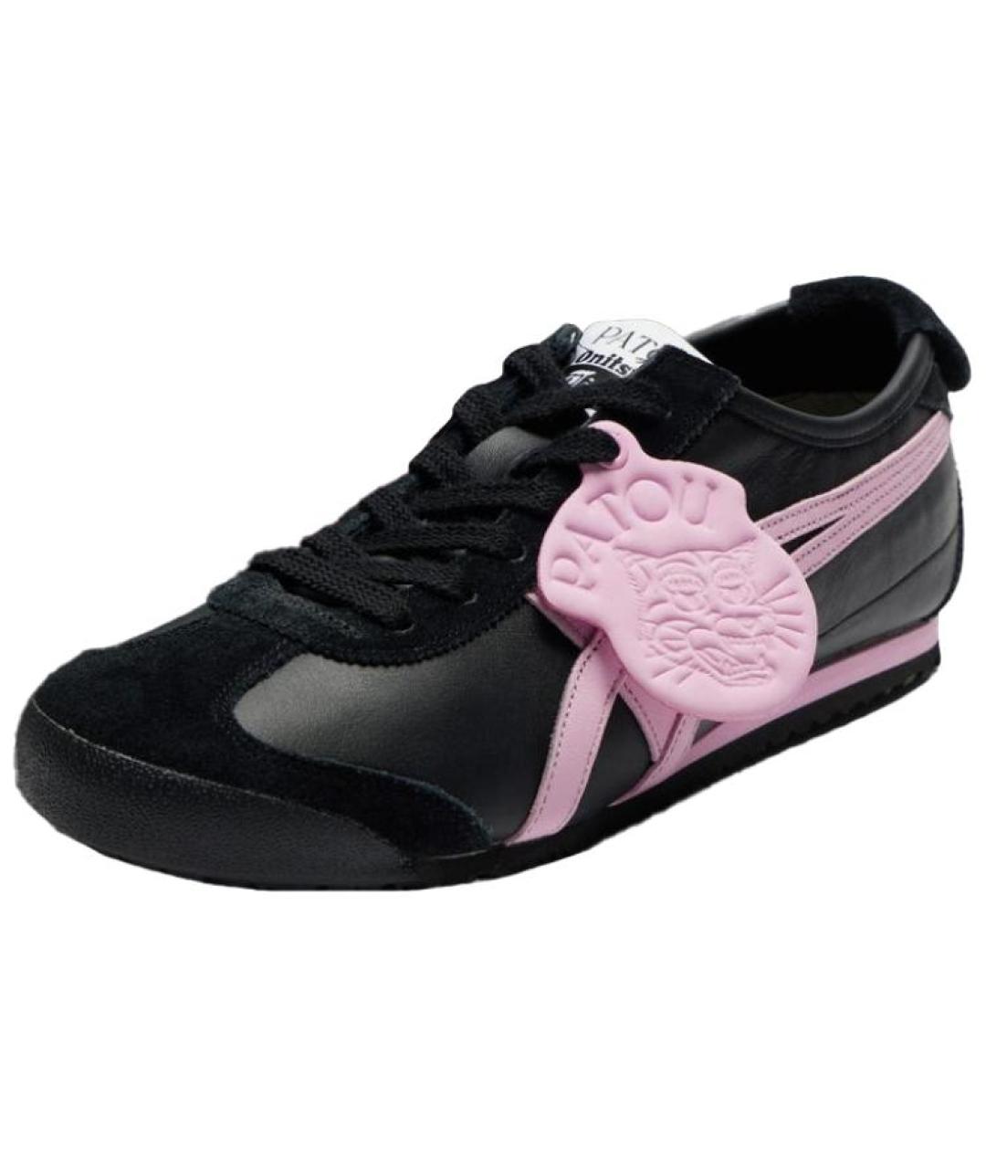 ONITSUKA TIGER Черные кожаные кроссовки, фото 3